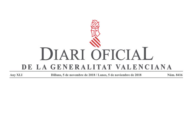 El Diari Oficial de la Generalitat Valenciana publica la convocatoria de becas para el curso 2018/2019