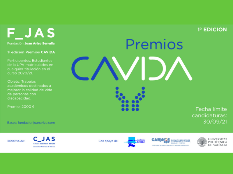 Primera edición de los Premios CAVIDA para alumnado de la UPV