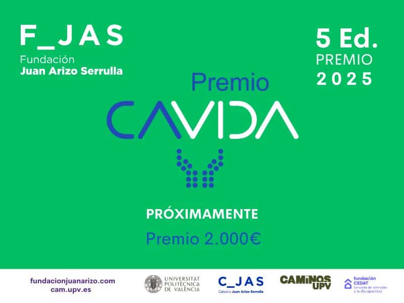 La Fundación Juan Arizo Serrulla lanza en breve la V edición del Premio CAVIDA La Fundación Juan Arizo Serrulla lanza en breve la V edición del Premio CAVIDA