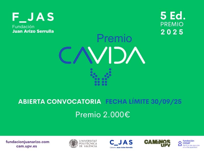 Abierta convocatoria de la V edición de los Premios CAVIDA